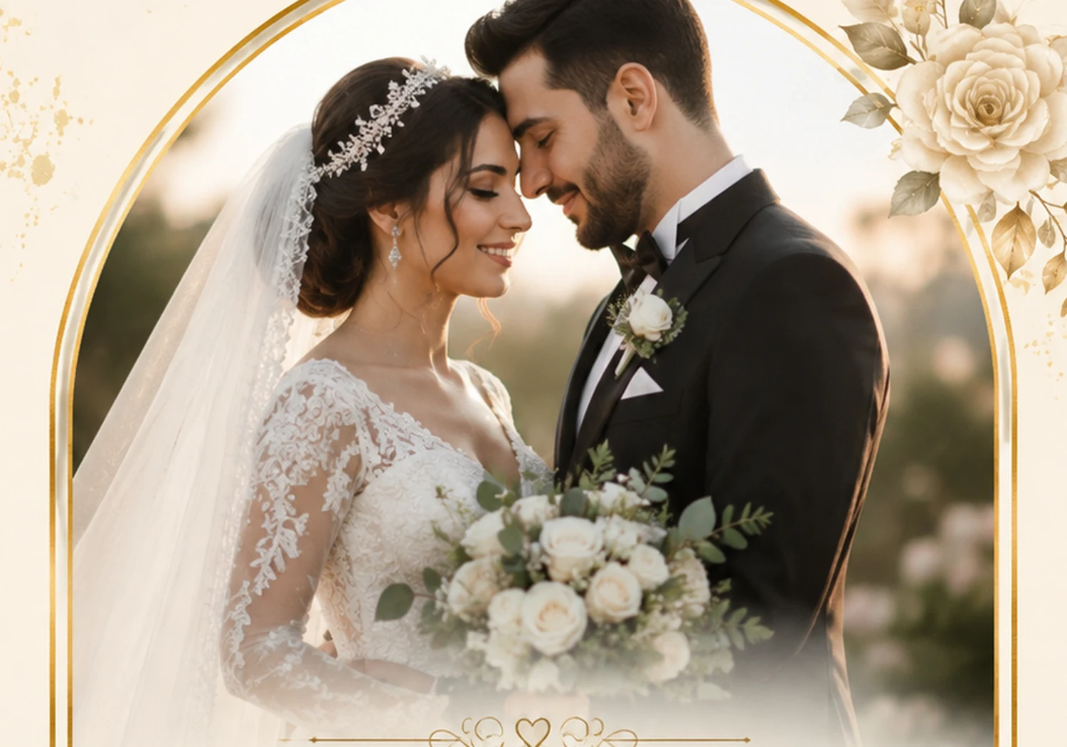 Düğün günü gelin ve damat